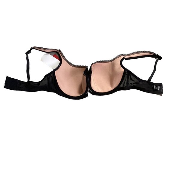 NWT Rosme Lace Balconette Bra Underwire Support Sz 40DD/E Black 44P - Picture 4 of 7
